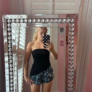 UO Y2K Mesh Asymmetrical Tube Top